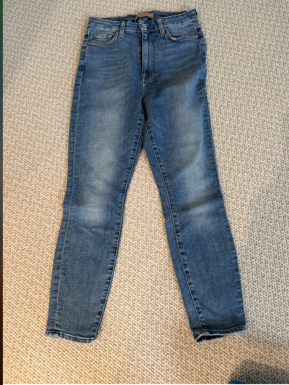 7 For All Mankind Aubrey Skinny Jeans, Size 28, Medium Wash - Picture 7 of 7